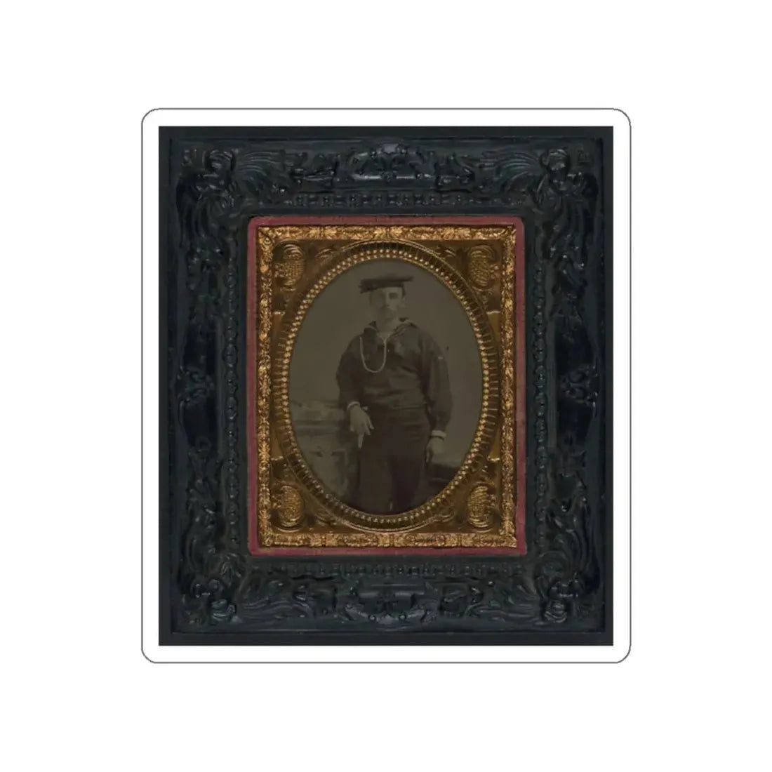Unidentified Sailor In Union Uniform(2) (U.S. Civil War) STICKER Vinyl Die-Cut Decal White Die-Cut 2 Inch - The Sticker Space
