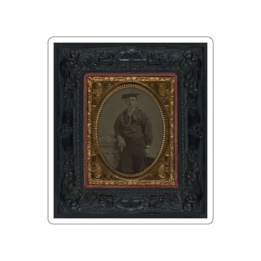 Unidentified Sailor In Union Uniform(2) (U.S. Civil War) STICKER Vinyl Die-Cut Decal White Die-Cut 2 Inch - The Sticker Space