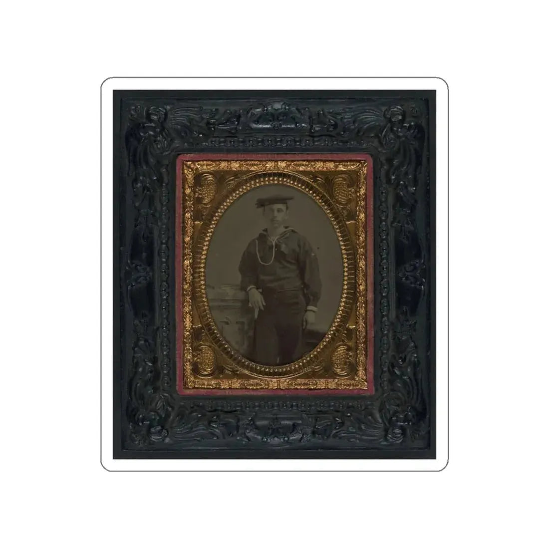 Unidentified Sailor In Union Uniform(2) (U.S. Civil War) STICKER Vinyl Die-Cut Decal White Die-Cut 6 Inch - The Sticker Space