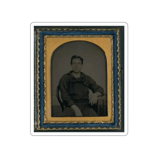 Unidentified Sailor In Union Uniform(3) (U.S. Civil War) STICKER Vinyl Die-Cut Decal White Die-Cut 2 Inch - The Sticker Space
