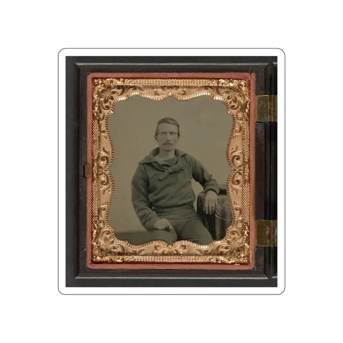 Unidentified Sailor In Union Uniform (U.S. Civil War) STICKER Vinyl Die-Cut Decal White Die-Cut 4 Inch - The Sticker Space