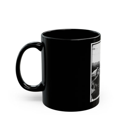 Unidentified Sailor On U.S.S. New Hampshire (U.S. Civil War) Black Coffee Mug-The Sticker Space