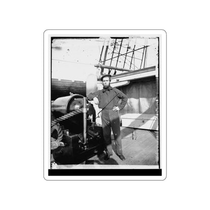 Unidentified Sailor On U.S.S. New Hampshire (U.S. Civil War) STICKER Vinyl Die-Cut Decal-White-The Sticker Space