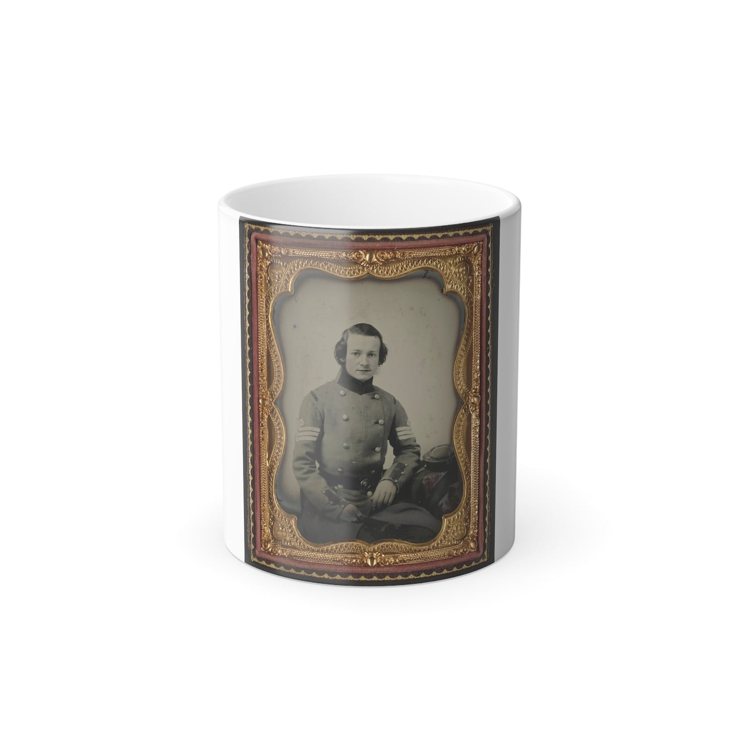 Unidentified Soldier From New York in Union Sergeant's Uniform (U.S. Civil War) Color Morphing Mug 11oz-11oz-The Sticker Space