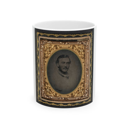 Unidentified Soldier In Confederate Jacket (U.S. Civil War) White Coffee Mug-11oz-The Sticker Space