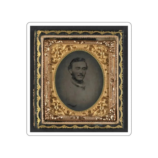 Unidentified Soldier In Confederate Jacket (U.S. Civil War) STICKER Vinyl Die-Cut Decal White Die-Cut 2 Inch - The Sticker Space