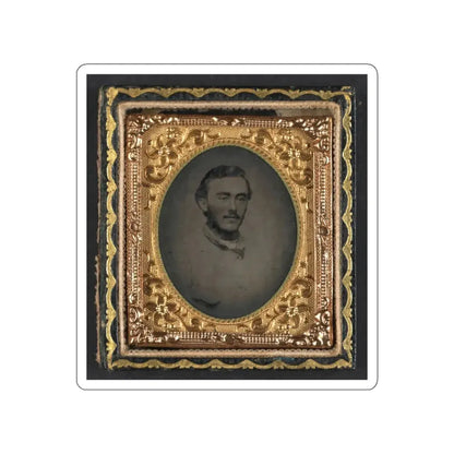 Unidentified Soldier In Confederate Jacket (U.S. Civil War) STICKER Vinyl Die-Cut Decal White Die-Cut 3 Inch - The Sticker Space