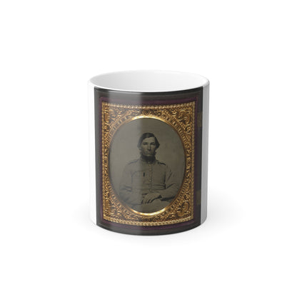 Unidentified Soldier in Confederate Shell Jacket (U.S. Civil War) Color Morphing Mug 11oz-11oz-The Sticker Space