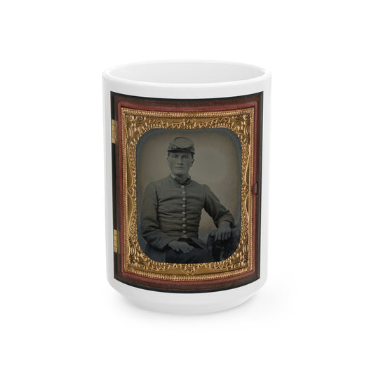 Unidentified Soldier In Confederate Uniform(4) (U.S. Civil War) White Coffee Mug-15oz-The Sticker Space