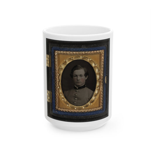 Unidentified Soldier In Confederate Uniform(6) (U.S. Civil War) White Coffee Mug-15oz-The Sticker Space