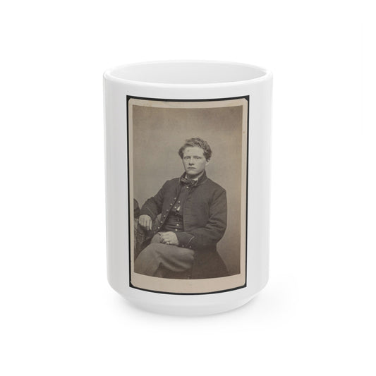 Unidentified Soldier In Uniform 002 (U.S. Civil War) White Coffee Mug-15oz-The Sticker Space