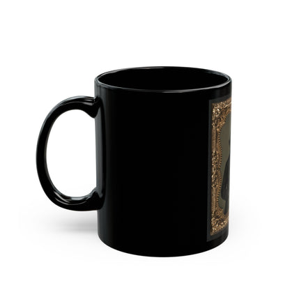 Unidentified Soldier In Union Frock Coat (U.S. Civil War) Black Coffee Mug-The Sticker Space