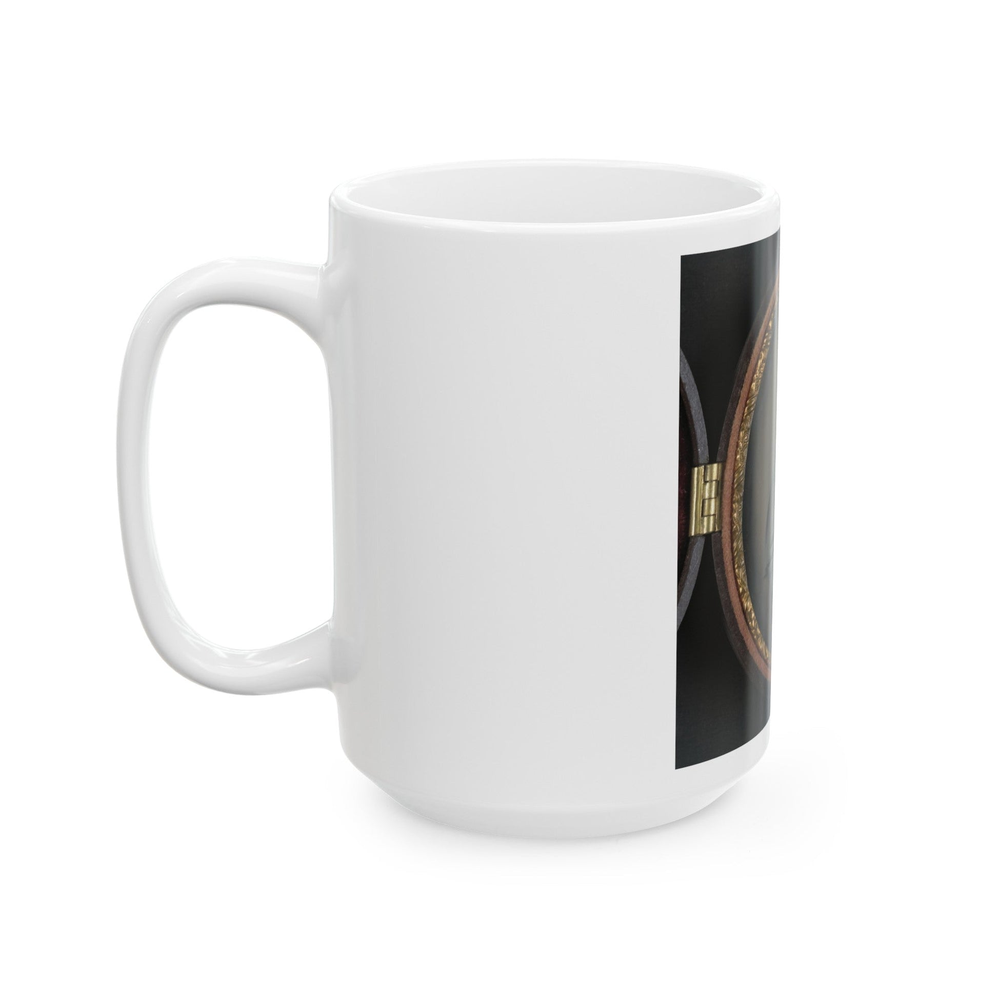 Unidentified Soldier In Union Great Coat (U.S. Civil War) White Coffee Mug-The Sticker Space