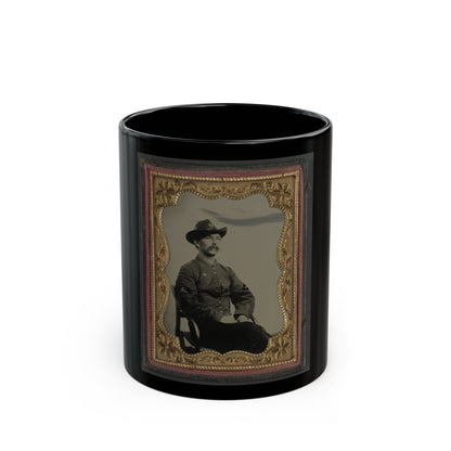 Unidentified Soldier In Union Hospital Steward Uniform (U.S. Civil War) Black Coffee Mug-11oz-The Sticker Space