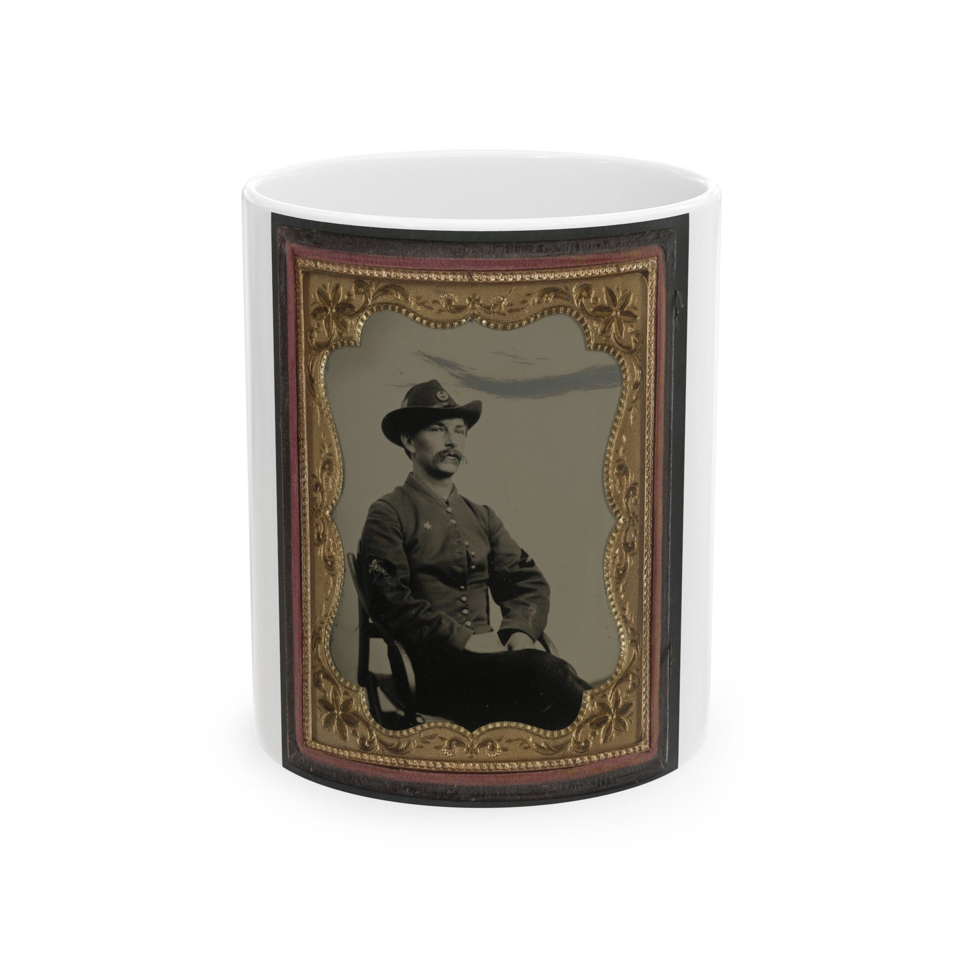 Unidentified Soldier In Union Hospital Steward Uniform (U.S. Civil War) White Coffee Mug-11oz-The Sticker Space