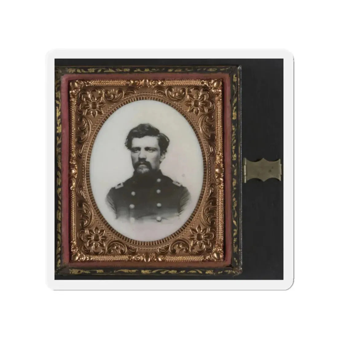 Unidentified Soldier In Union Major Or Lieutenant Colonel's Uniform (U.S. Civil War) Refrigerator Magnet 2 Inch Die-Cut - The Sticker Space