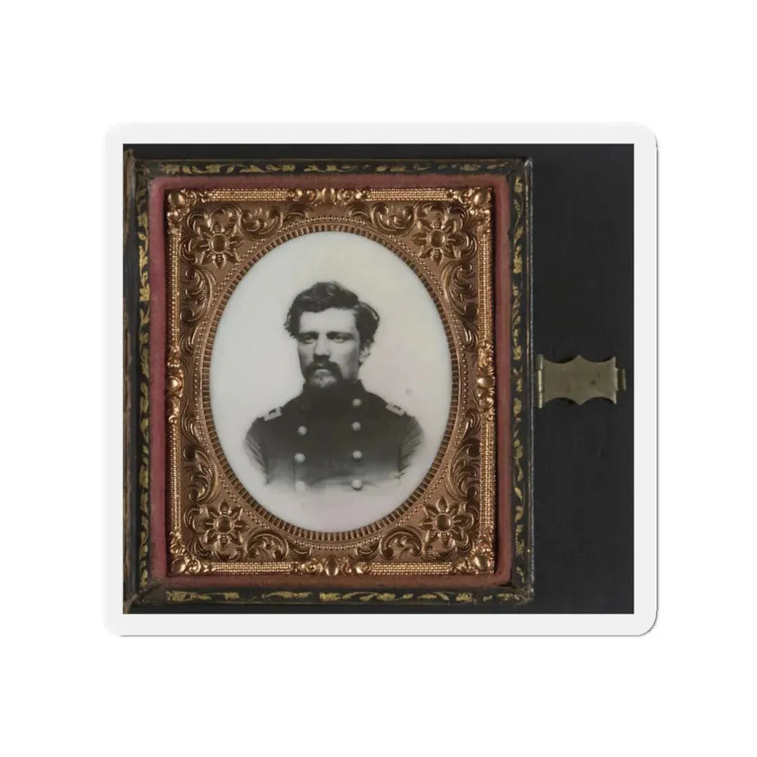 Unidentified Soldier In Union Major Or Lieutenant Colonel's Uniform (U.S. Civil War) Refrigerator Magnet 3 Inch Die-Cut - The Sticker Space