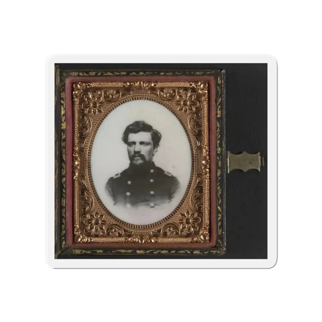 Unidentified Soldier In Union Major Or Lieutenant Colonel's Uniform (U.S. Civil War) Refrigerator Magnet 4 Inch Die-Cut - The Sticker Space
