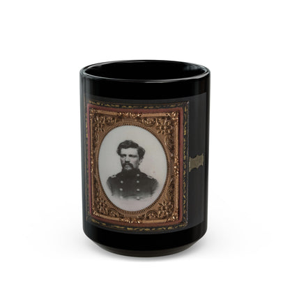 Unidentified Soldier In Union Major Or Lieutenant Colonel's Uniform (U.S. Civil War) Black Coffee Mug-15oz-The Sticker Space