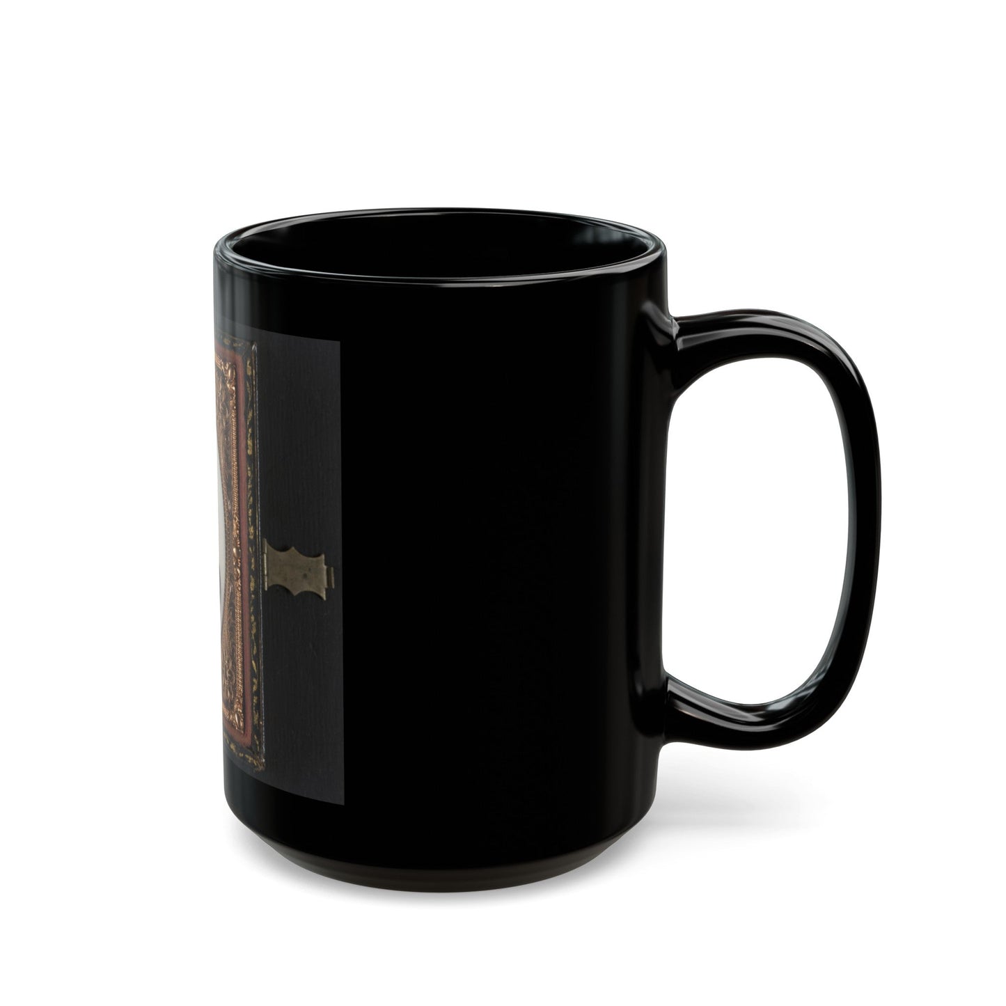 Unidentified Soldier In Union Major Or Lieutenant Colonel's Uniform (U.S. Civil War) Black Coffee Mug-The Sticker Space