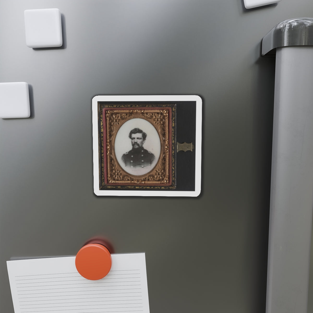 Unidentified Soldier In Union Major Or Lieutenant Colonel's Uniform (U.S. Civil War) Refrigerator Magnet-The Sticker Space