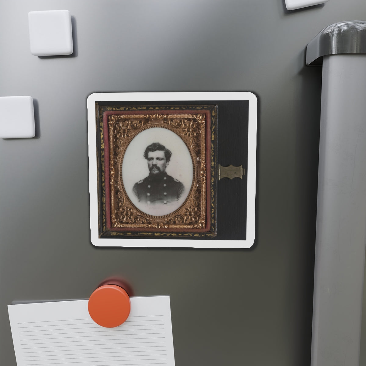 Unidentified Soldier In Union Major Or Lieutenant Colonel's Uniform (U.S. Civil War) Refrigerator Magnet-The Sticker Space