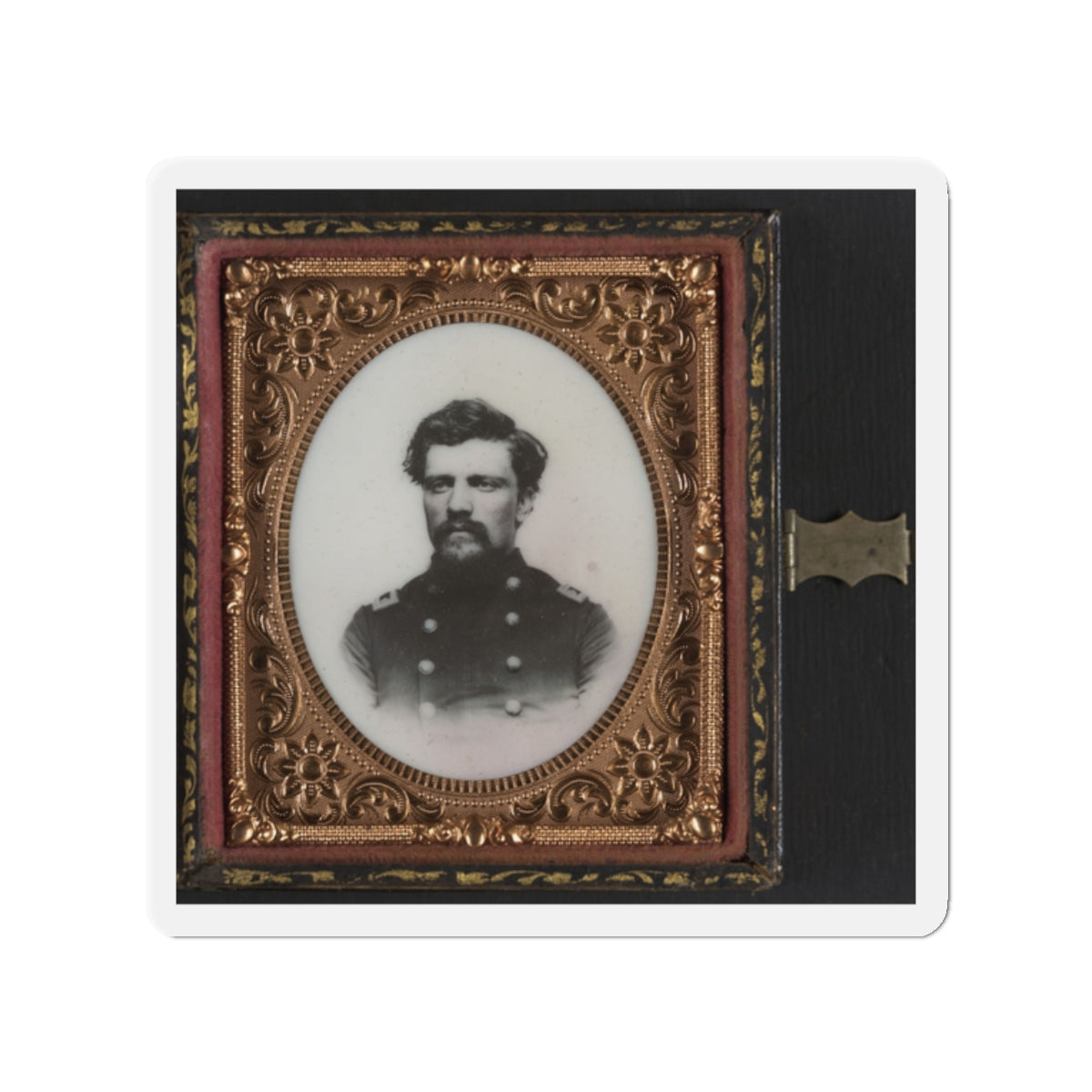 Unidentified Soldier In Union Major Or Lieutenant Colonel's Uniform (U.S. Civil War) Refrigerator Magnet-2" x 2"-The Sticker Space