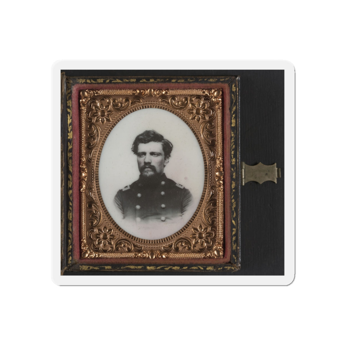 Unidentified Soldier In Union Major Or Lieutenant Colonel's Uniform (U.S. Civil War) Refrigerator Magnet-5" x 5"-The Sticker Space