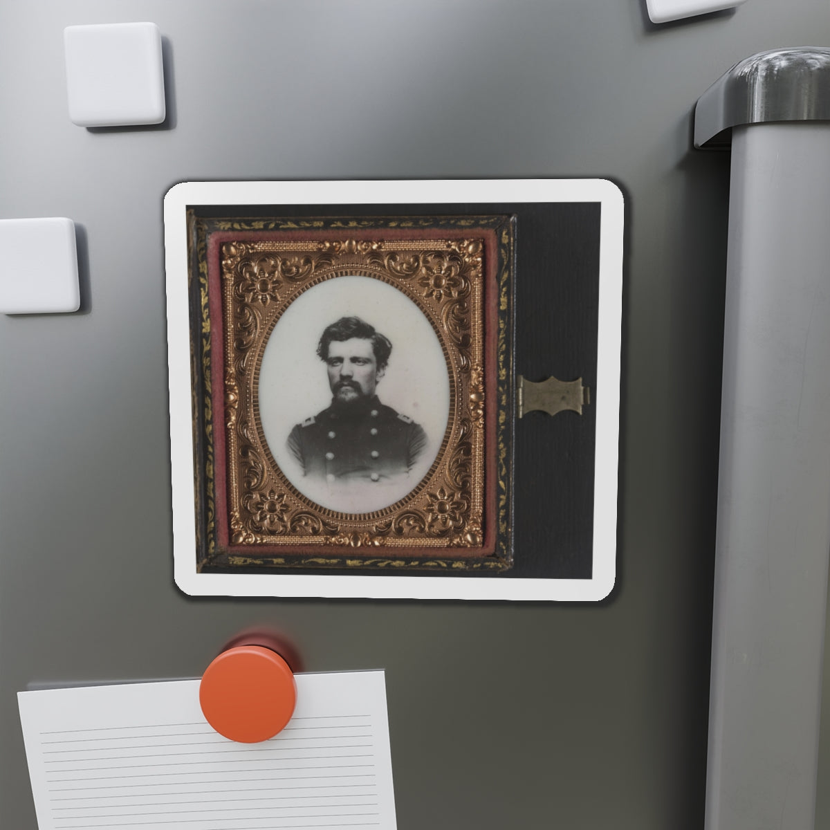 Unidentified Soldier In Union Major Or Lieutenant Colonel's Uniform (U.S. Civil War) Refrigerator Magnet-The Sticker Space