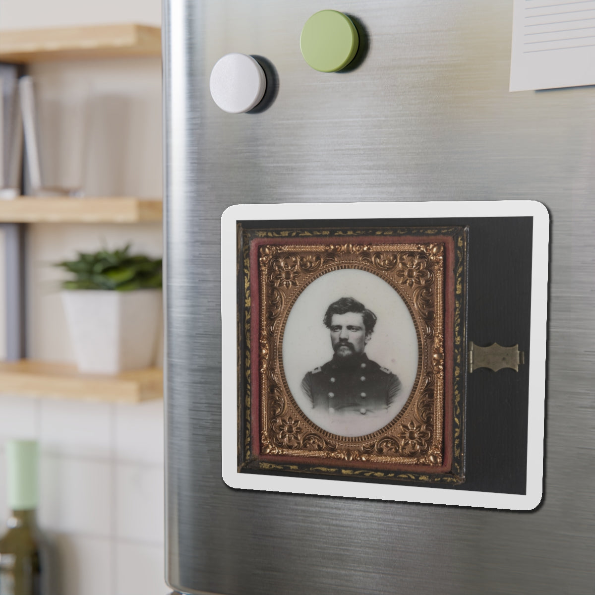 Unidentified Soldier In Union Major Or Lieutenant Colonel's Uniform (U.S. Civil War) Refrigerator Magnet-The Sticker Space