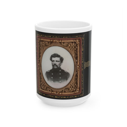 Unidentified Soldier In Union Major Or Lieutenant Colonel's Uniform (U.S. Civil War) White Coffee Mug-15oz-The Sticker Space