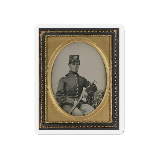 Unidentified Soldier In Union Officer's Uniform With Sword (U.S. Civil War) Refrigerator Magnet 6 Inch Die-Cut - The Sticker Space