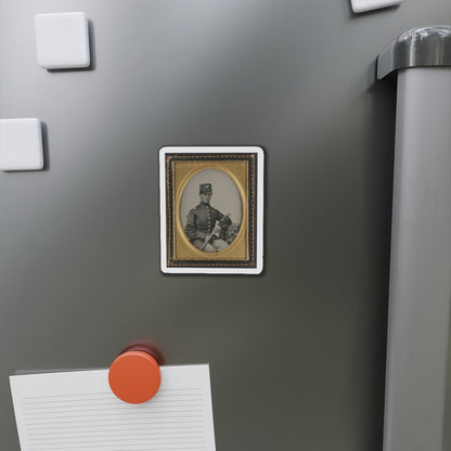 Unidentified Soldier In Union Officer's Uniform With Sword (U.S. Civil War) Refrigerator Magnet-The Sticker Space