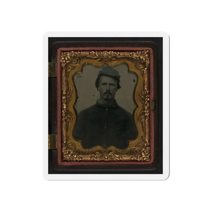 Unidentified Soldier In Union Sack Coat And Cavalry Forage Cap (U.S. Civil War) Refrigerator Magnet 5 Inch Die-Cut - The Sticker Space