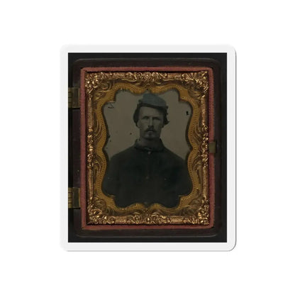 Unidentified Soldier In Union Sack Coat And Cavalry Forage Cap (U.S. Civil War) Refrigerator Magnet 6 Inch Die-Cut - The Sticker Space