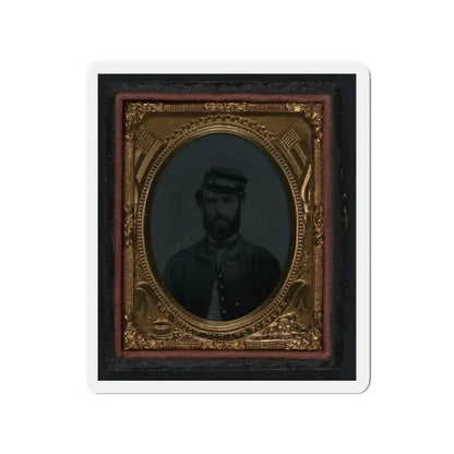 Unidentified Soldier In Union Sack Coat And Forage Cap (U.S. Civil War) Refrigerator Magnet 3 Inch Die-Cut - The Sticker Space