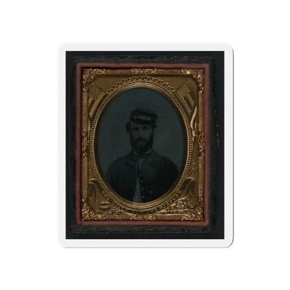 Unidentified Soldier In Union Sack Coat And Forage Cap (U.S. Civil War) Refrigerator Magnet 5 Inch Die-Cut - The Sticker Space