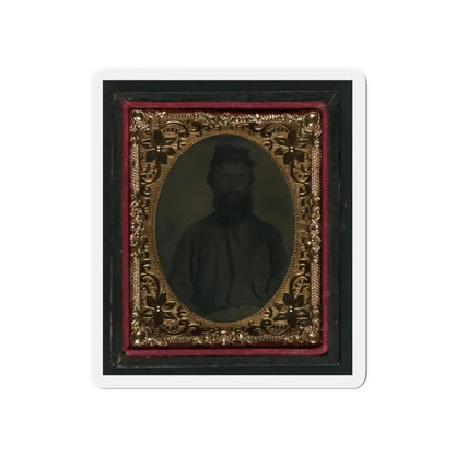 Unidentified Soldier In Union Uniform And Forage Cap 001(2) (U.S. Civil War) Refrigerator Magnet 5 Inch Die-Cut - The Sticker Space
