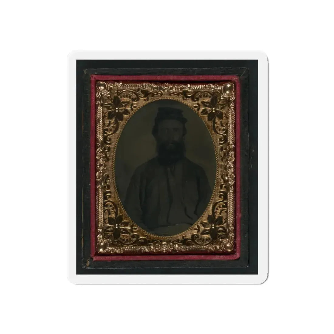 Unidentified Soldier In Union Uniform And Forage Cap 001(2) (U.S. Civil War) Refrigerator Magnet 6 Inch Die-Cut - The Sticker Space