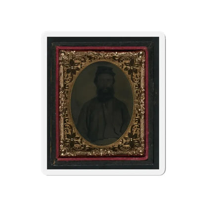 Unidentified Soldier In Union Uniform And Forage Cap 001(2) (U.S. Civil War) Refrigerator Magnet 6 Inch Die-Cut - The Sticker Space