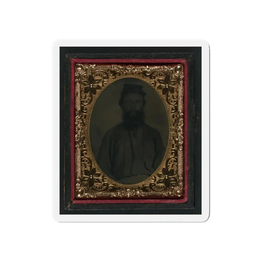 Unidentified Soldier In Union Uniform And Forage Cap 001(2) (U.S. Civil War) Refrigerator Magnet 6 Inch Die-Cut - The Sticker Space