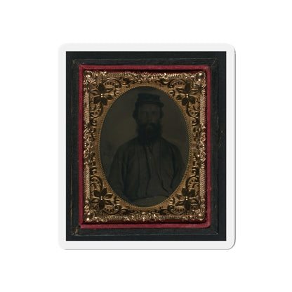 Unidentified Soldier In Union Uniform And Forage Cap 001(2) (U.S. Civil War) Refrigerator Magnet-5" x 5"-The Sticker Space