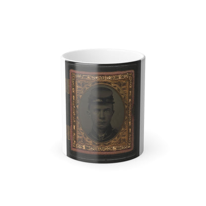 Unidentified Soldier in Union Uniform and Forage Cap 001(3) (U.S. Civil War) Color Morphing Mug 11oz-11oz-The Sticker Space