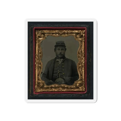 Unidentified Soldier In Union Uniform And Forage Cap 002(2) (U.S. Civil War) Refrigerator Magnet 6 Inch Die-Cut - The Sticker Space
