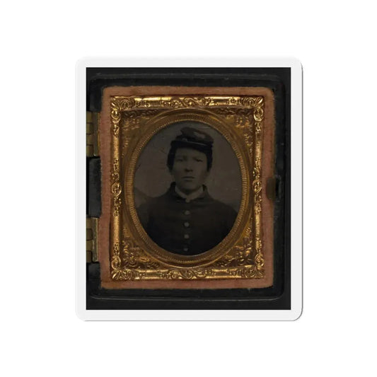 Unidentified Soldier In Union Uniform And Forage Cap(5) (U.S. Civil War) Refrigerator Magnet 6 Inch Die-Cut - The Sticker Space