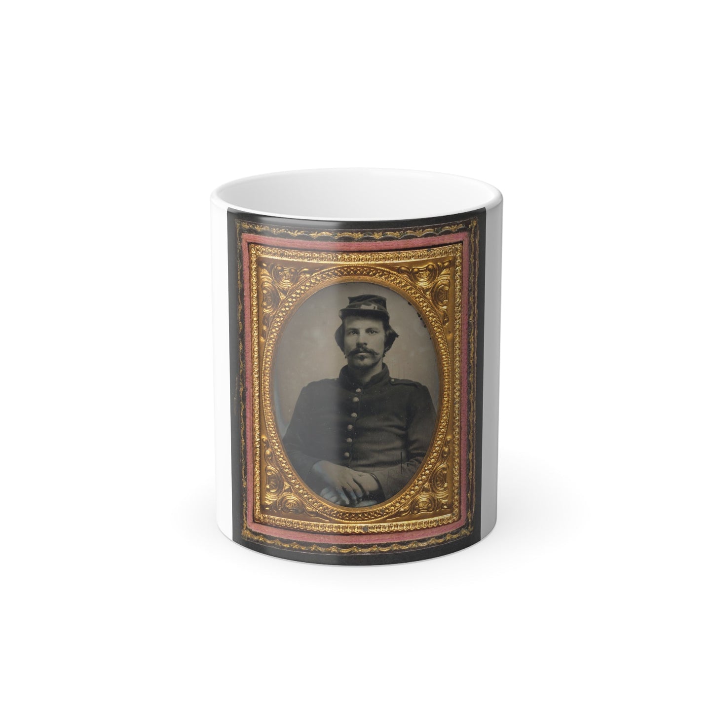 Unidentified Soldier in Union Uniform and Forage Cap (U.S. Civil War) Color Morphing Mug 11oz-11oz-The Sticker Space