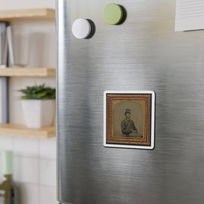 Unidentified Soldier In Union Uniform And Forage Cap With Canteen (U.S. Civil War) Refrigerator Magnet-The Sticker Space