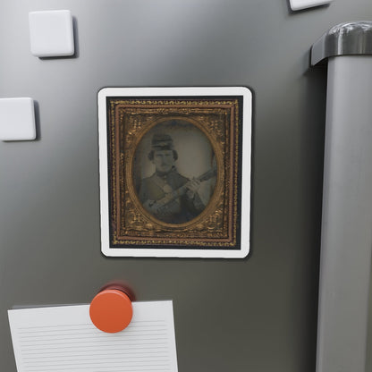 Unidentified Soldier In Union Uniform And Forage Cap With Musket (U.S. Civil War) Refrigerator Magnet-The Sticker Space