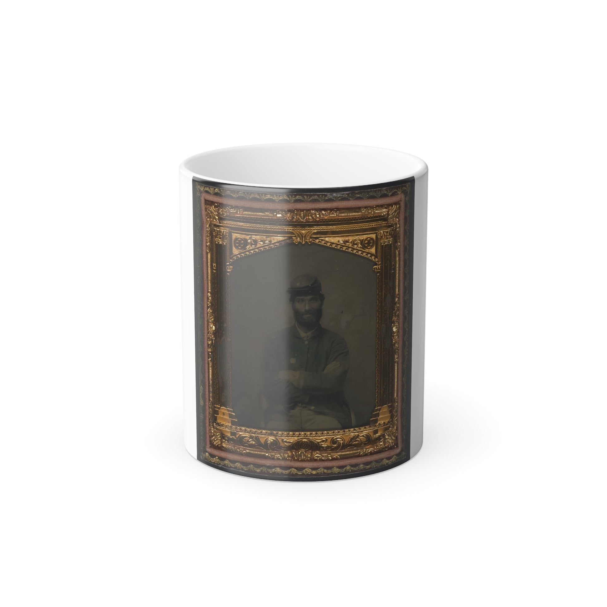 Unidentified Soldier in Union Uniform and Forage Cap(3) (U.S. Civil War) Color Morphing Mug 11oz-11oz-The Sticker Space