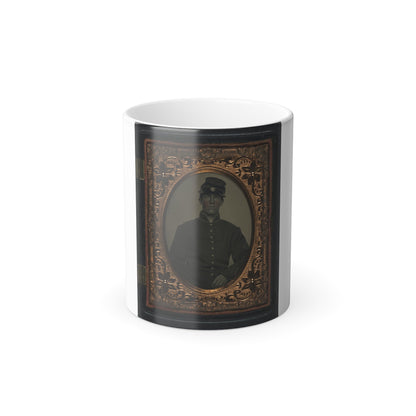 Unidentified Soldier in Union Uniform and Forage Cap(4) (U.S. Civil War) Color Morphing Mug 11oz-11oz-The Sticker Space